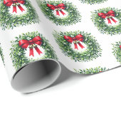 Cadeau Papier d'enveloppement de Noël (Coin rond)