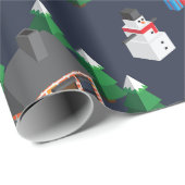 Cadeau Papier d'enveloppement de Noël (Coin rond)
