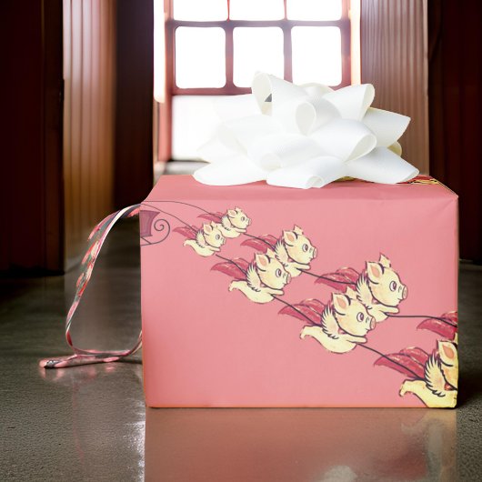 Cadeau Papier d'enveloppement de Noël à couteaux volants