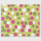 Cadeau Papier d'enveloppement de Noël à la chaux rose de (Plat)