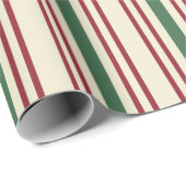 Cadeau Papier d'enveloppement de Noël à l'ancienne (Coin rond)