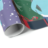 Cadeau Papier d'enveloppement de Noël à thème Anime (Coin rond)