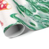 Cadeau Papier d'enveloppement de Noël ambigu (Coin rond)