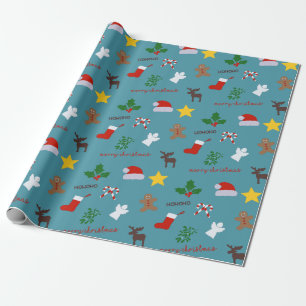 Cadeau Papier d'enveloppement de Noël amusant