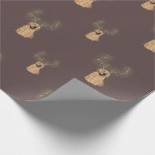 Cadeau Papier d'enveloppement de Noël Antler (Coin)