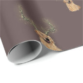 Cadeau Papier d'enveloppement de Noël Antler (Coin rond)