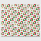 Cadeau Papier d'enveloppement de Noël atomique (Plat)