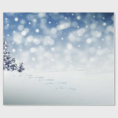 Cadeau Papier d'enveloppement de Noël blanc (Plat)