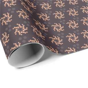 Cadeau Papier d'enveloppement de Noël brun foncé