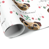 Cadeau Papier d'enveloppement de Noël carlin (Coin rond)