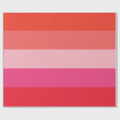 Cadeau Papier d'enveloppement de Noël Cheer Red Stripes (Plat)