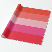 Cadeau Papier d'enveloppement de Noël Cheer Red Stripes (Déroulé)