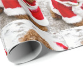 Cadeau Papier d'enveloppement de Noël Cockapoo (Coin rond)