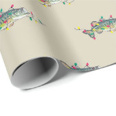 Cadeau Papier d'enveloppement de Noël de basse (Coin rond)