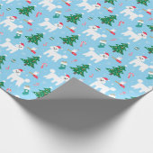 Cadeau Papier d'enveloppement de Noël de caniche (Coin)