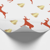 Cadeau Papier d'enveloppement de Noël de cerfs (Coin)