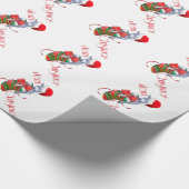 Cadeau Papier d'enveloppement de Noël de chèvre de bébé (Coin)