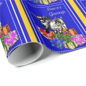 Cadeau Papier d'enveloppement de Noël de chèvres pygmées  (Coin rond)