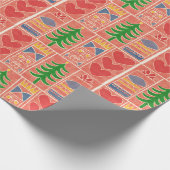Cadeau Papier d'enveloppement de Noël de conception scand (Coin)