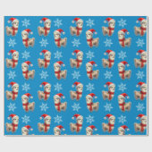 Cadeau Papier d'enveloppement de Noël de fabrication de l (Plat)