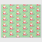 Cadeau Papier d'enveloppement de Noël de football (Plat)