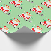 Cadeau Papier d'enveloppement de Noël de football (Coin)