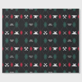 Cadeau Papier d'enveloppement de Noël de forgeron (Plat)