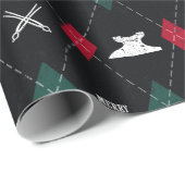 Cadeau Papier d'enveloppement de Noël de forgeron (Coin rond)