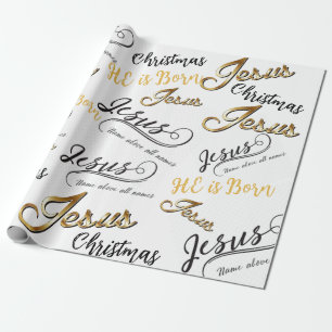 Cadeau Papier d'enveloppement de Noël de Jésus