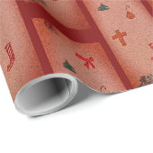 Cadeau Papier d'enveloppement de Noël de Kathy (Coin rond)