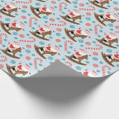 Cadeau Papier d'enveloppement de Noël de l'amoureux du ch (Coin)