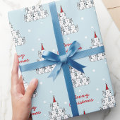 Cadeau Papier d'enveloppement de Noël de l'Arbre à chat m