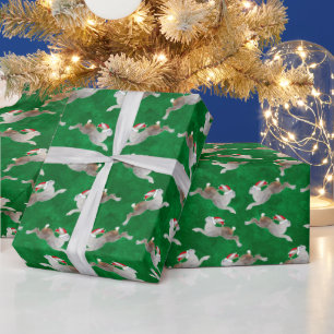 Cadeau Papier d'enveloppement de Noël de lièvre