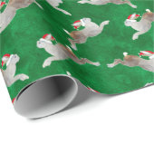 Cadeau Papier d'enveloppement de Noël de lièvre (Coin rond)