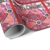 Cadeau Papier d'enveloppement de Noël de Lizard à crêpes (Coin rond)