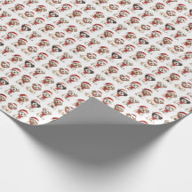 Papier d'enveloppement de Noël de marionnettes mig