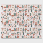 Cadeau Papier d'enveloppement de Noël de Noël de Noël (Plat)