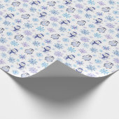 Cadeau Papier d'enveloppement de Noël de Pingouin (Coin)