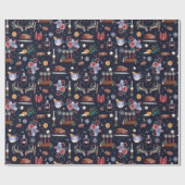 Cadeau Papier d'enveloppement de Noël de Yule de cuisine (Plat)