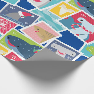 Cadeau Papier d'enveloppement de Noël des espèces de requ