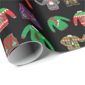 Cadeau Papier d'enveloppement de Noël doux (Coin rond)