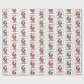 Cadeau Papier d'enveloppement de Noël du chien Terrier de (Plat)
