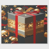Cadeau Papier d'enveloppement de Noël du millénaire (Plat)