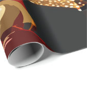 Cadeau Papier d'enveloppement de Noël du millénaire (Coin rond)