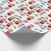 Cadeau Papier d'enveloppement de Noël du Père Noël (Coin)