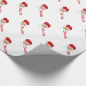 Cadeau Papier d'enveloppement de Noël du Père Noël (Coin)