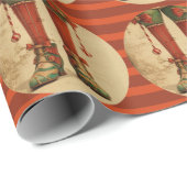 Cadeau Papier d'enveloppement de Noël Elf Legs (Coin rond)