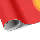 Cadeau Papier d'enveloppement de Noël Elfe Africain (Coin rond)