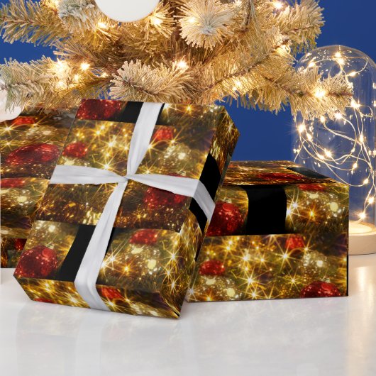 Cadeau Papier d'enveloppement de Noël étincelant (Vacances)