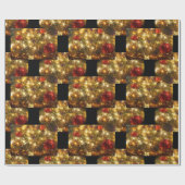 Cadeau Papier d'enveloppement de Noël étincelant (Plat)